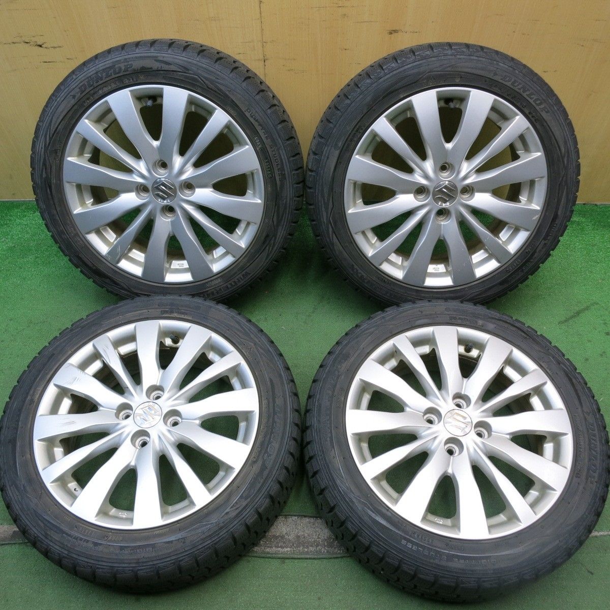 4本価格☆スズキ スイフト 純正 185/55R16 スタッドレス ダンロップ 
