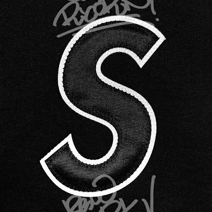 Supreme シュプリームSロゴプルオーバーパーカーXXL se1393r 送料無料 メンズ プルオーバーパーカー ブラック Supreme