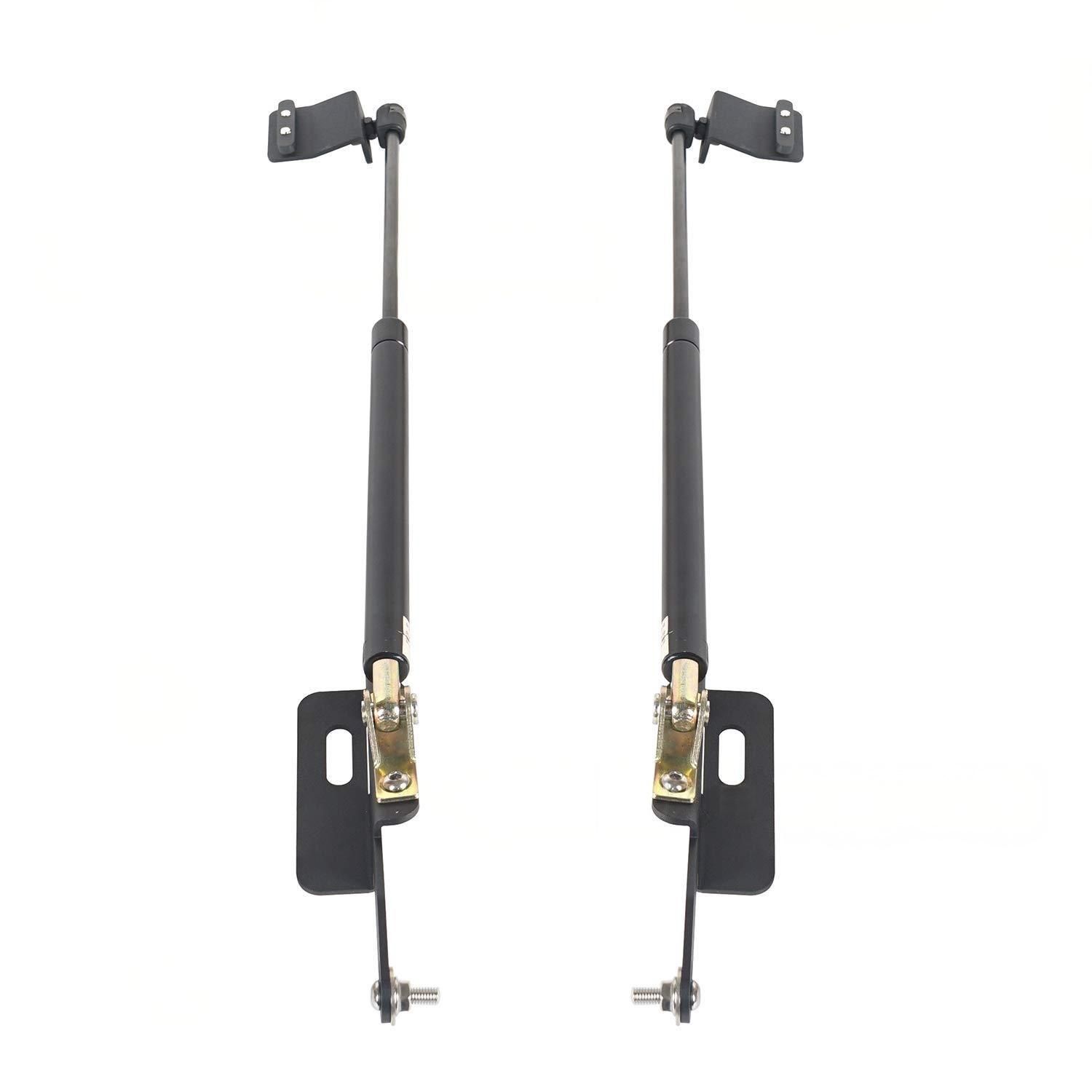 ジープ ラングラー JK JL 用 ボンネット ガススプリング エンジンフードサポートバー ブラック ダークグレー 10.09