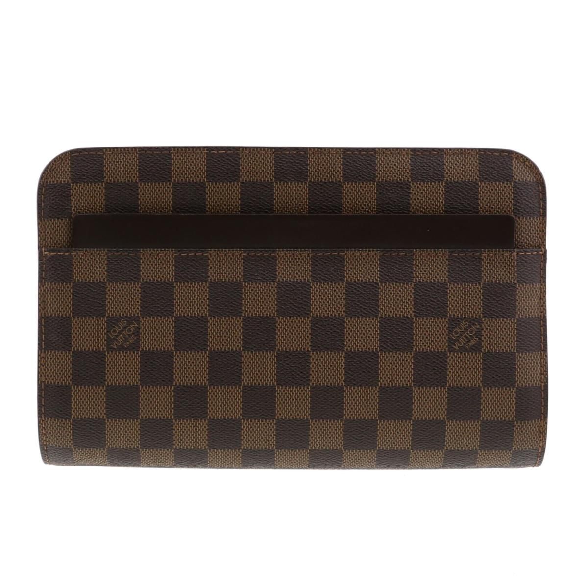 【中古】 LOUIS VUITTON （ルイヴィトン） ｻﾝﾙｲ バッグ セカンドバッグ/ポーチ/クラッチ Damier/ebene  N51993 used:B