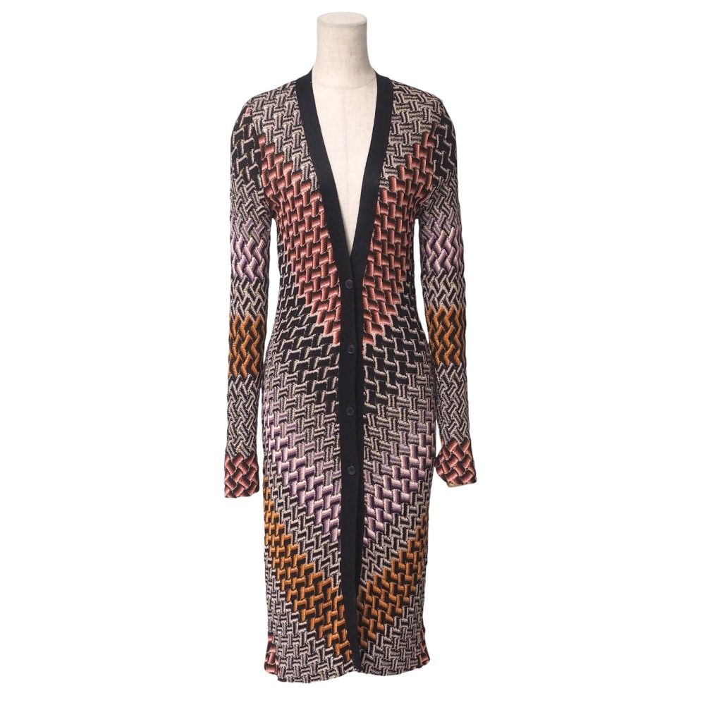 Missoni ミッソーニ カーディガン サイズ40 ロングニット ボーダー 柄  