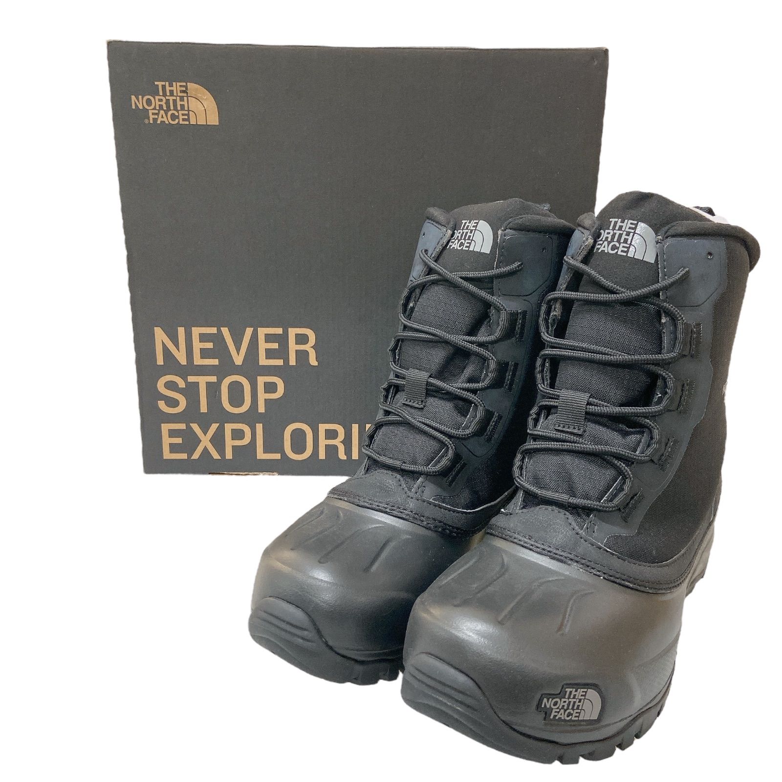 AT-140 ♥ THE NORTH FACE ザノースフェイス Snow Shot 6 Boots TX V スノー ショット 6 インチ ブーツ テキスタイル V ユニセックス ブラック 25cm 防寒 ブーツ