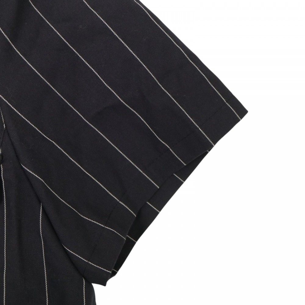  サカイ ワンピース レディース 半袖 ストライプシフォンミニワンピース 異素材 アパレル 服 シャツワンピース Sacai ネイビー 紺 ホワイト 白 シルバー金具 コットン ポリエステル 春 夏 品 その他 その他