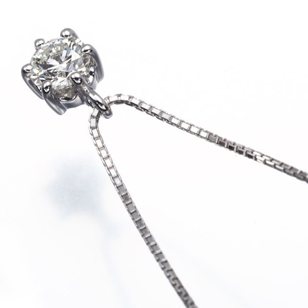 TASAKI タサキ ネックレス ダイヤ ダイヤモンド 0.31ct 一粒 K18WG  