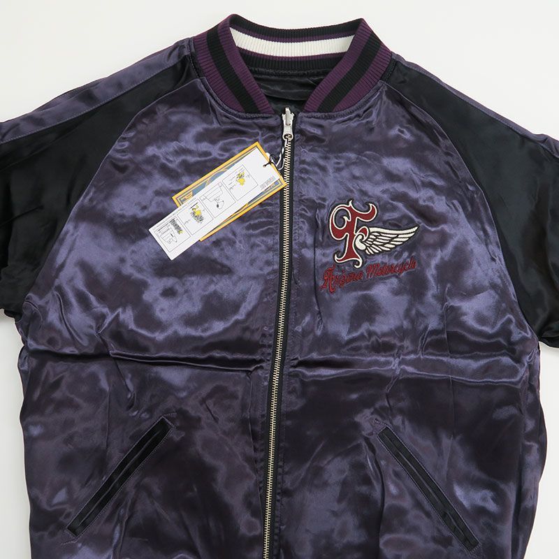 フラッグスタッフ スヌーピー 刺繍 リバーシブル スカジャン 423081