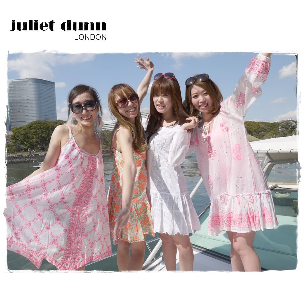 新品juliet dunn水着の上にチュニックワンピース蛍光オレンジ#1 - メルカリ 