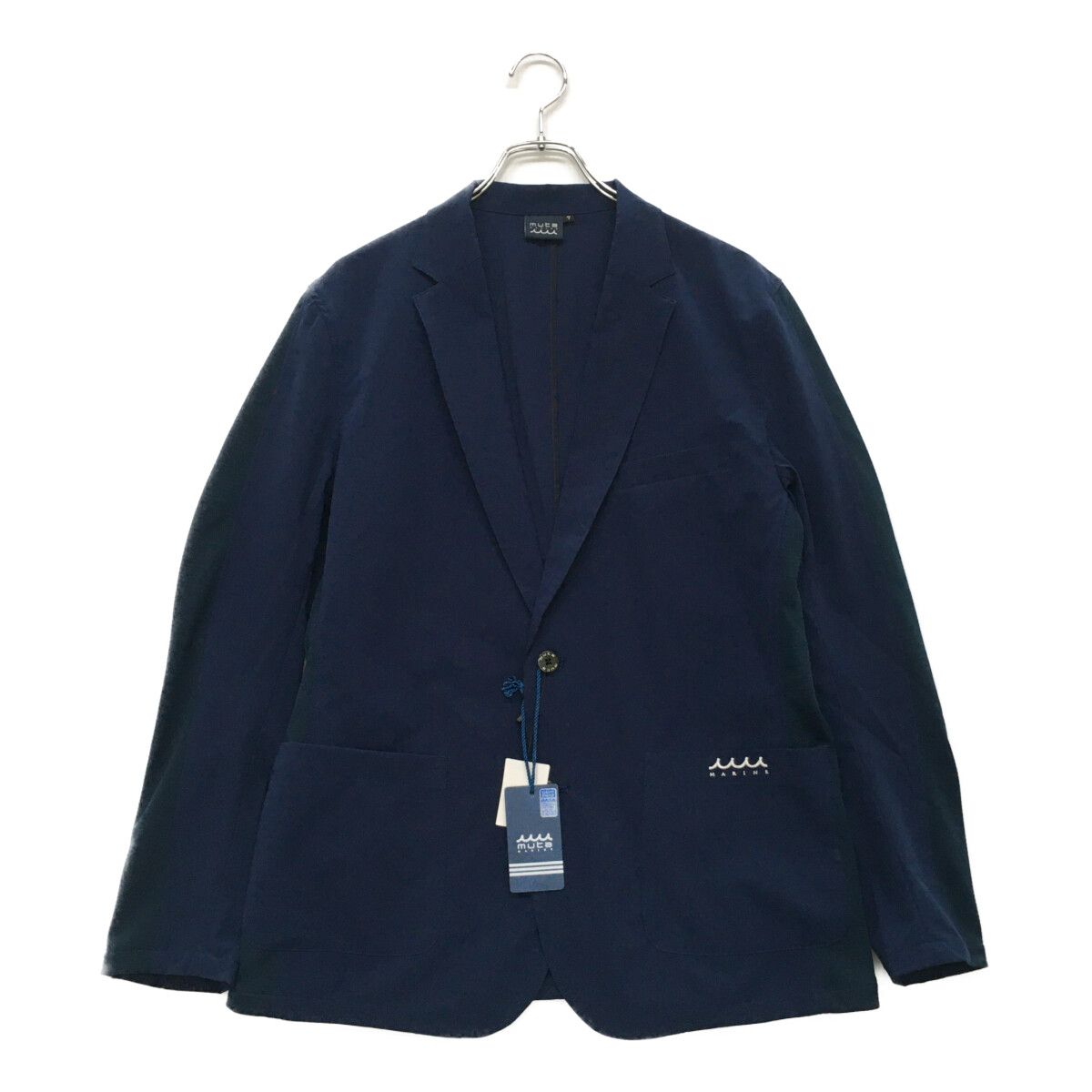 未使用品 メンズ ムータマリン muta MARINE テーラードジャケット 7(XL) 紺  ネイビー  サイドラインジャケット　2024年モデル