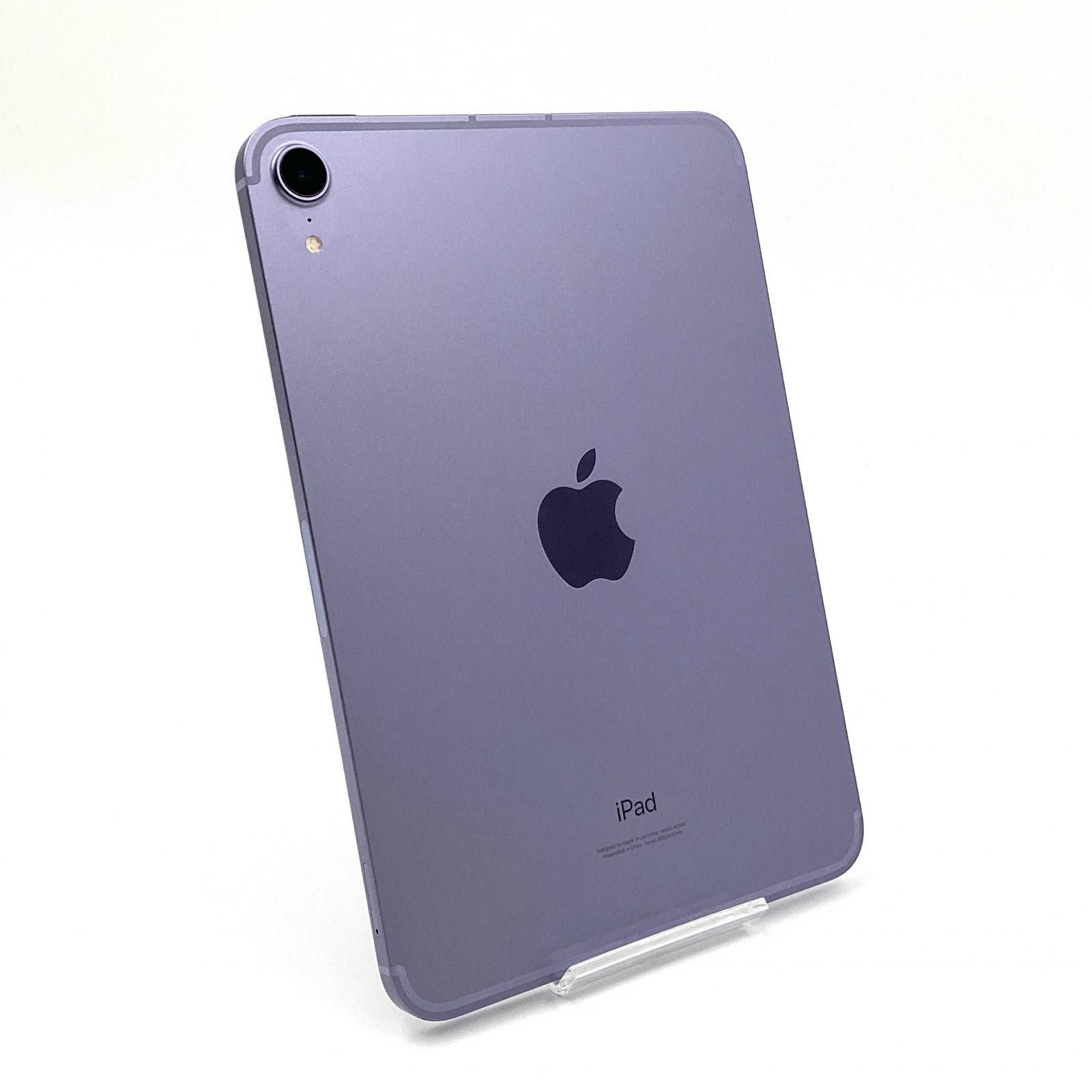 【全額返金保証】【最速発送】Apple iPad mini 第6世代 /256GB /パープル /Cellular・SIMフリー /90% 【動作快調・お値打ち販売】