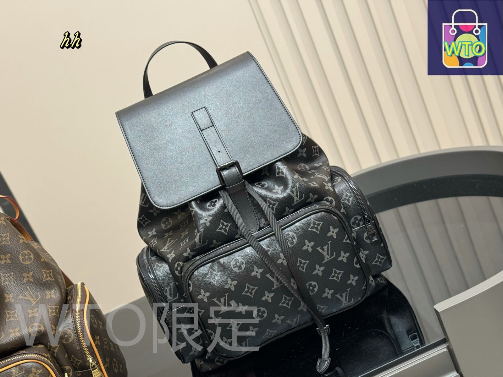 Furusawa LOUIS VUITTON ルイヴィトン ディスカバリー LVディスカバリー ライン スニーカー レザー ブラック ルイ