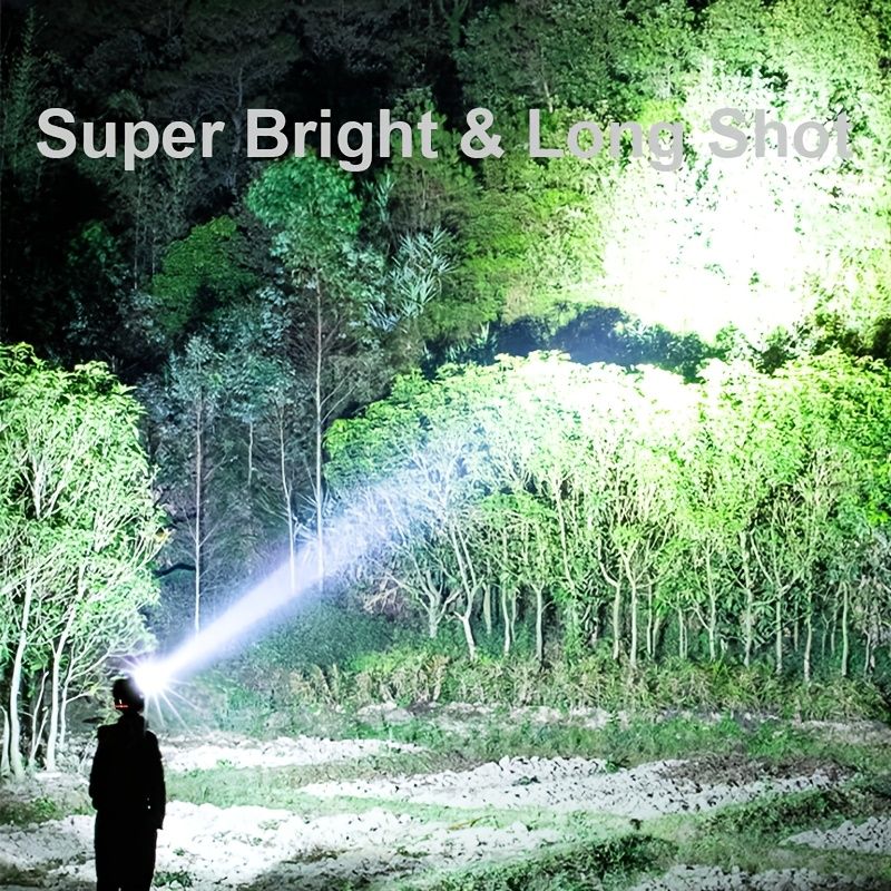 1pc SMILING SHARK TD2003 超明るい LED 充電式ヘッドランプ M90 高強度 防水 キャンプ ハイキング 狩猟 夜釣 旅行 ABS 材質 ブラシフィニッシュ LED ヘッドライト