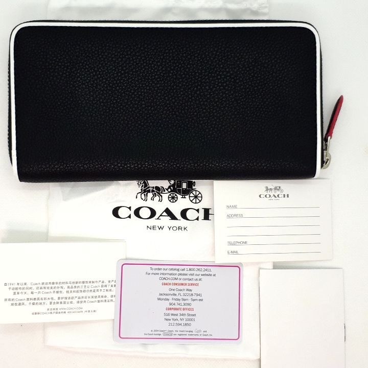 人気の福袋 素晴らしい品質 新品、未使用 COACH コーチ ラウンド