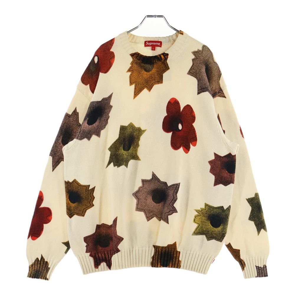 SUPREME シュプリーム 22SS Nate Lowman Sweater ネイト ローマン ニット セーター ホワイト