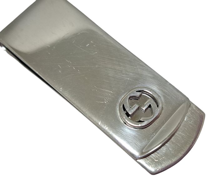 グッチ GUCCI ダブルG マネークリップ GG スターリングシルバー ビルクリップ メンズ シルバージュエリー SV925 343086