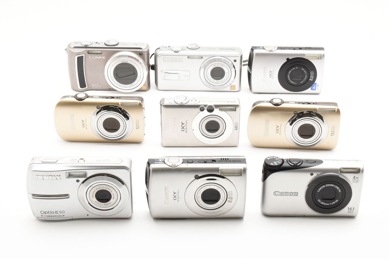 ジャンク品 コンデジ9個セット Canon Panasonic 等 - メルカリ