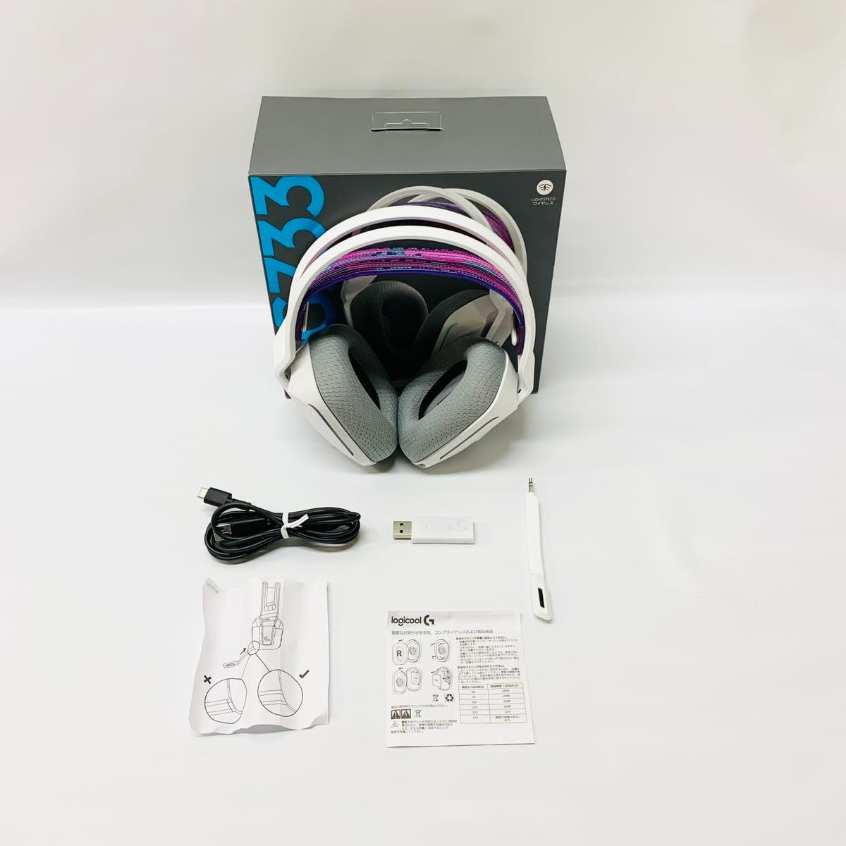 軽量ワイヤレス☆Logicool G ゲーミングヘッドセット G733 ホワイト