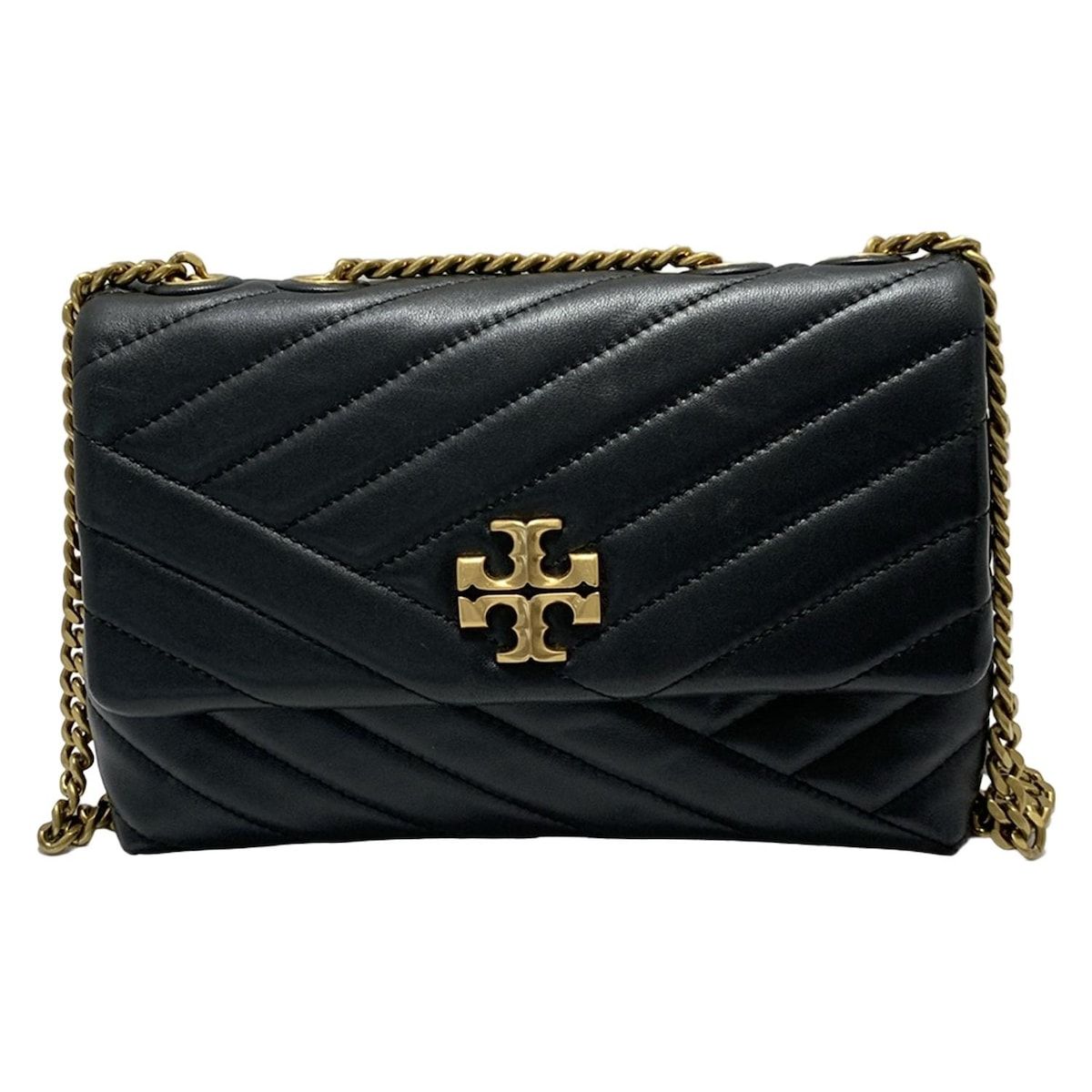 TORY BURCH トリーバーチ ショルダーバッグ - 黒 チェーンショルダー|キルティング レザー