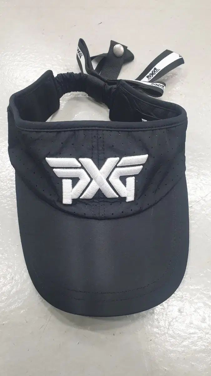 PXG ブラック リボン サンキャップ 新品 PXG ゴルフレディース サン