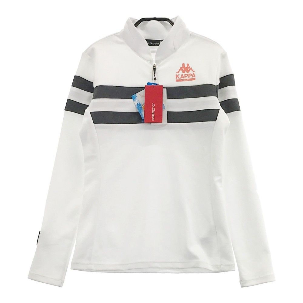 サイズ：M KAPPA GOLF カッパゴルフ ハーフジップ 長袖 Tシャツ ホワイト系 [240001662118]# ゴルフウェア レディース  ストスト - メルカリ