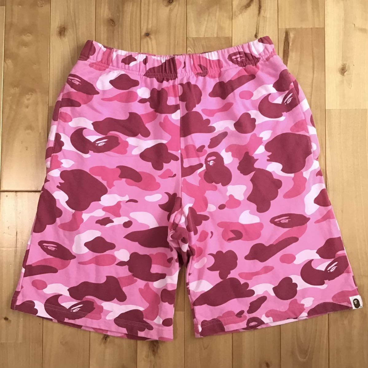 Pink camo スウェット ハーフパンツ Mサイズ a bathing ape BAPE sweat