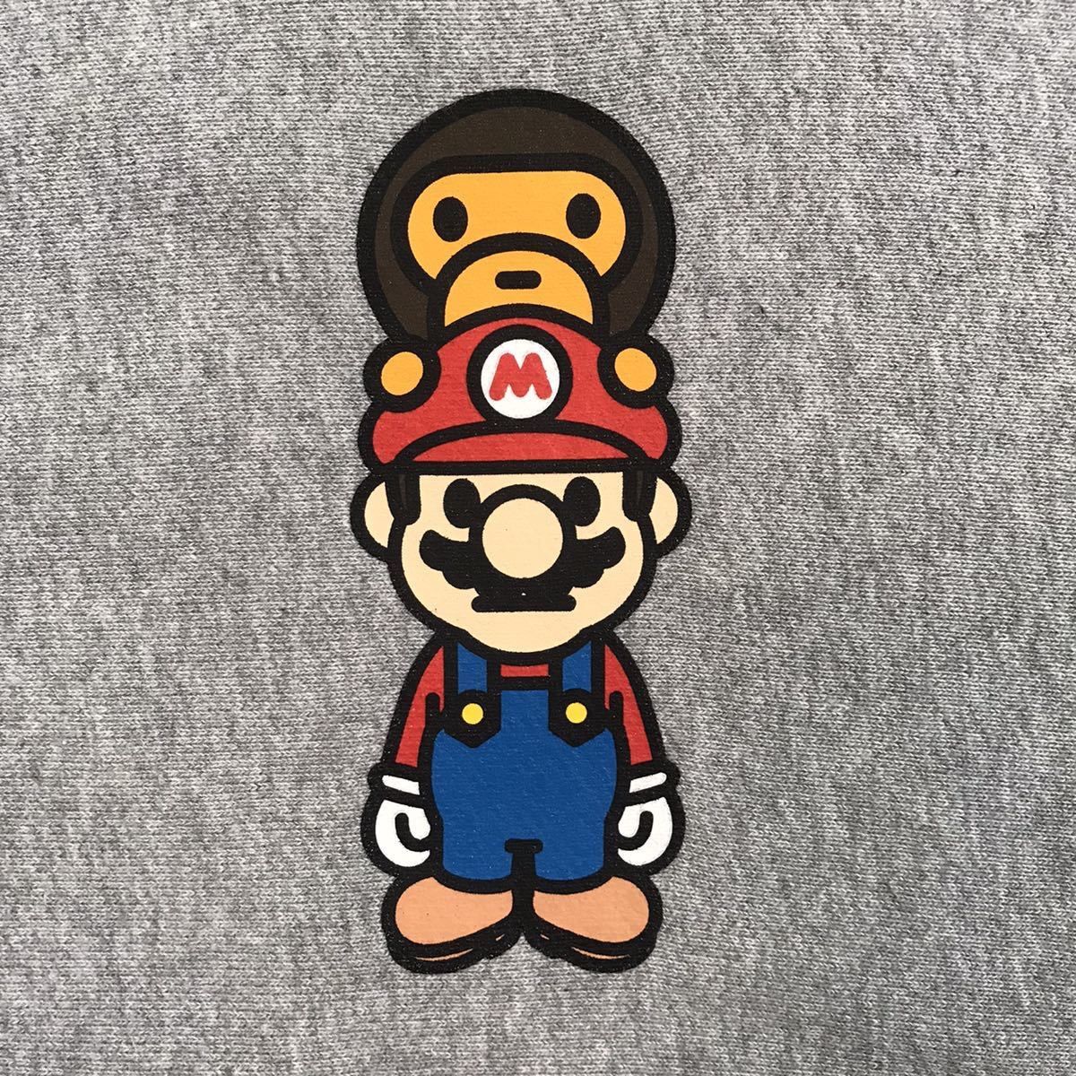 Nintendo × BAPE マリオ フルジップ パーカー任天堂 Nintendo × BAPE マリオ マイロ フルジップ パーカー Mサイズ a