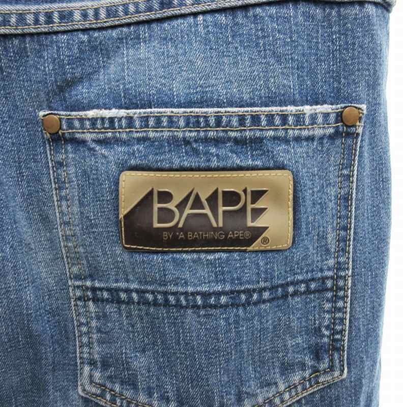 APE デニム 楽天市場】A BATHING APE ア ベイシング エイプ パンツ サイズ:M 00s