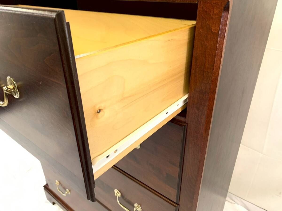 アメリカ家具 4段チェスト アメリカンミッドセンチュリーモダン アンティーク 収納家具 衣類収納 トーマスビル 米軍放出 D HJ1SK 25