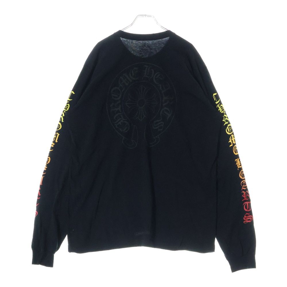 CHROME HEARTS ロンT ネックロゴ ホースシュー ラグラン 袖ロゴ CHROME HEARTS ロンT ネックロゴ ホースシュー ラグラン 袖ロゴ