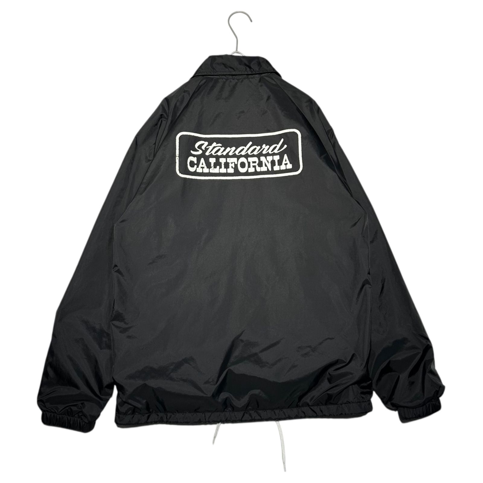 スタンダードカリフォルニア ロゴ コーチジャケット 黒 S STANDARD CALIFORNIA SD Stadium Logo Patch Coach Jacket