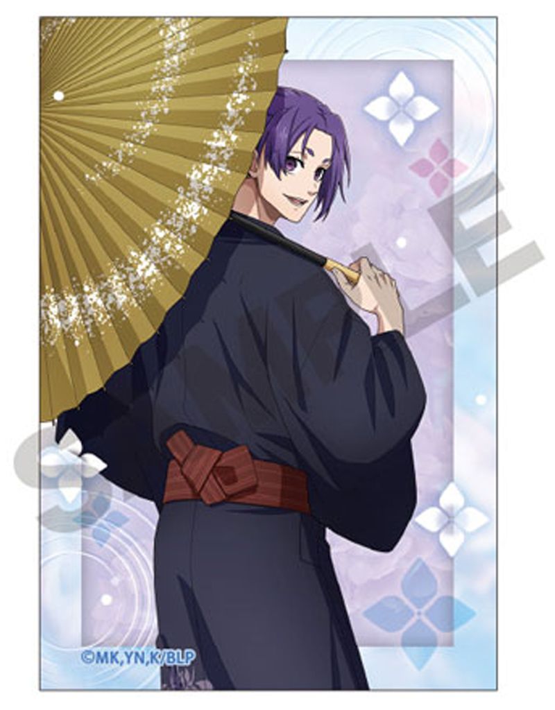 ブルーロック　五月雨　御影玲王　缶バッジ 新品】バッジ・ビンズ 御影玲王 五月雨 アート缶バッジ 「ブルー