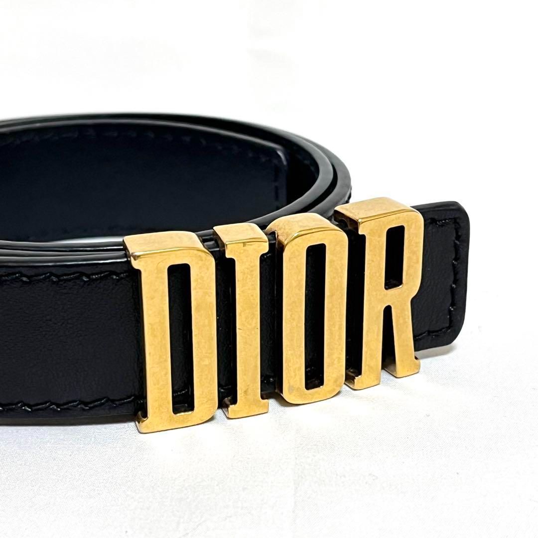 Dior ディオール ベルト ロゴ バックル D-FENCE ブラック ゴールド