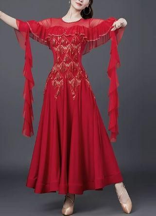 社交ダンス未使用スタンダードドレスデモ競技用