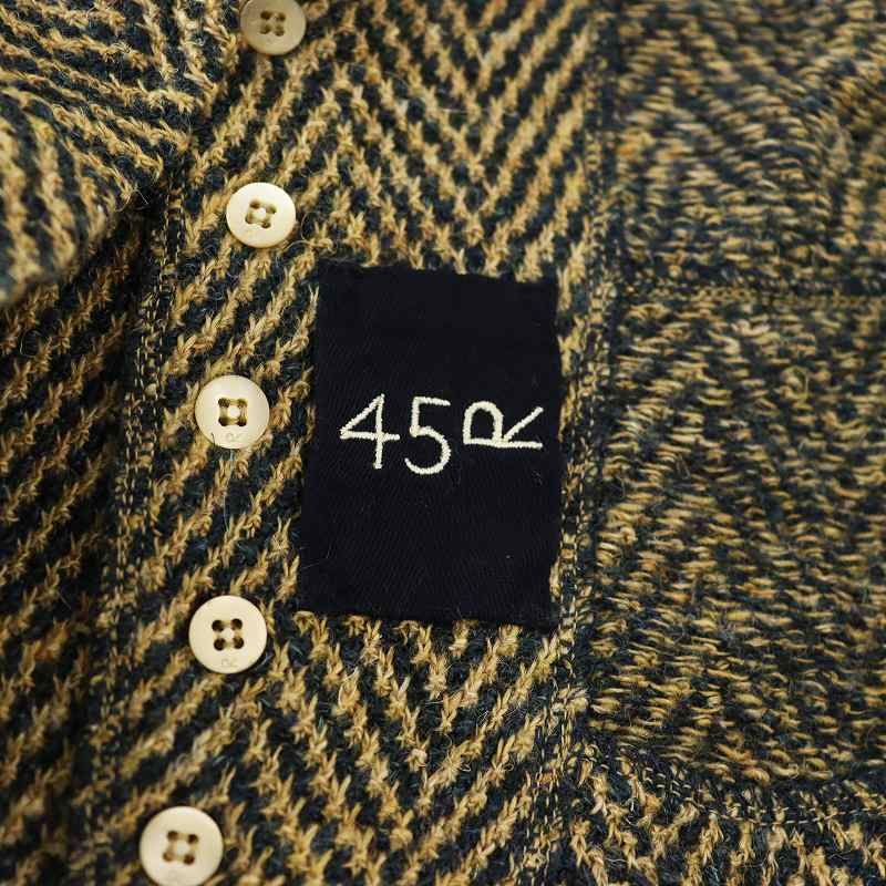 45R リネンニットベスト フォーティーファイブアールピーエム 45R 45rpm リネンニット