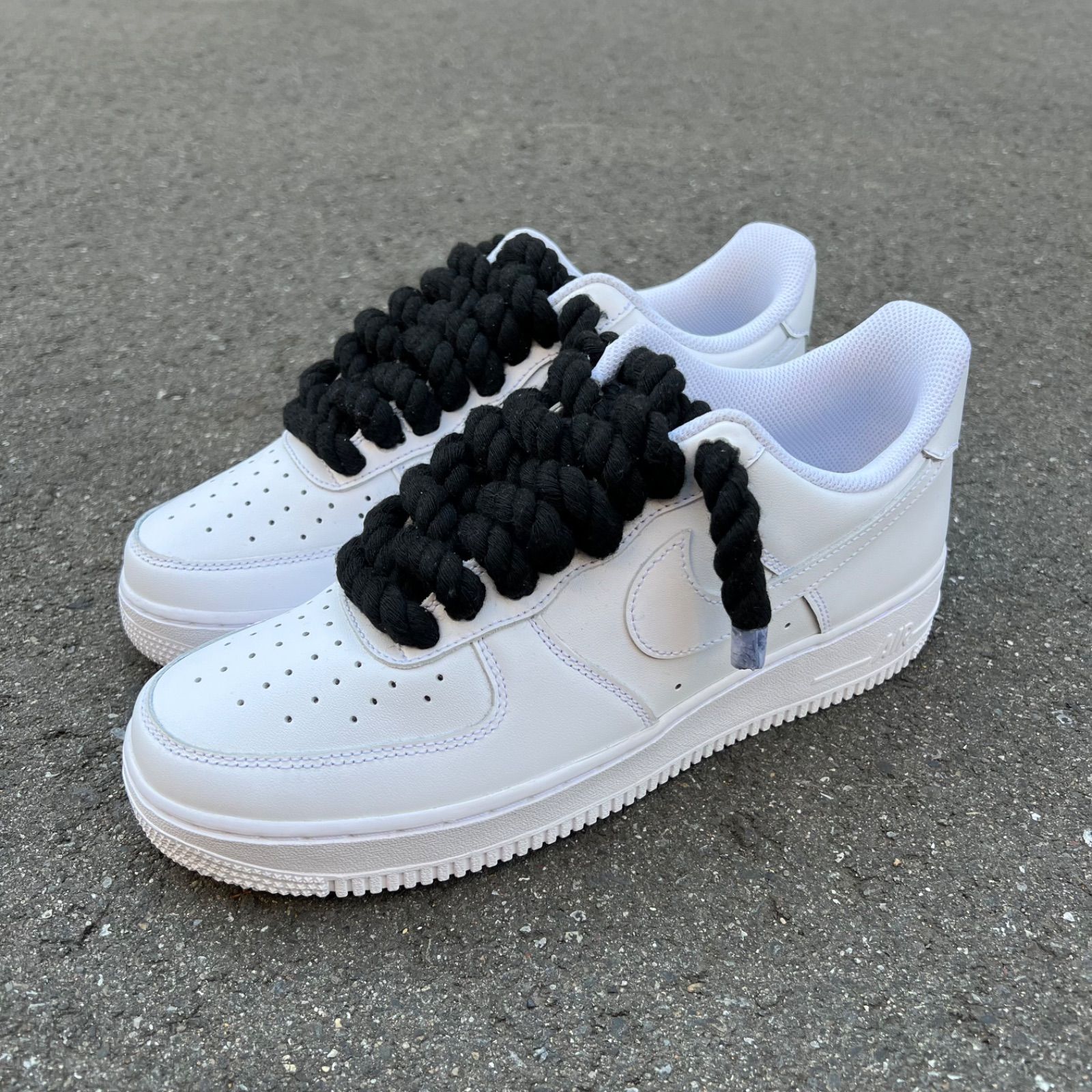 NIKE AIR FORCE1 ロープカスタムスニーカー - メルカリ