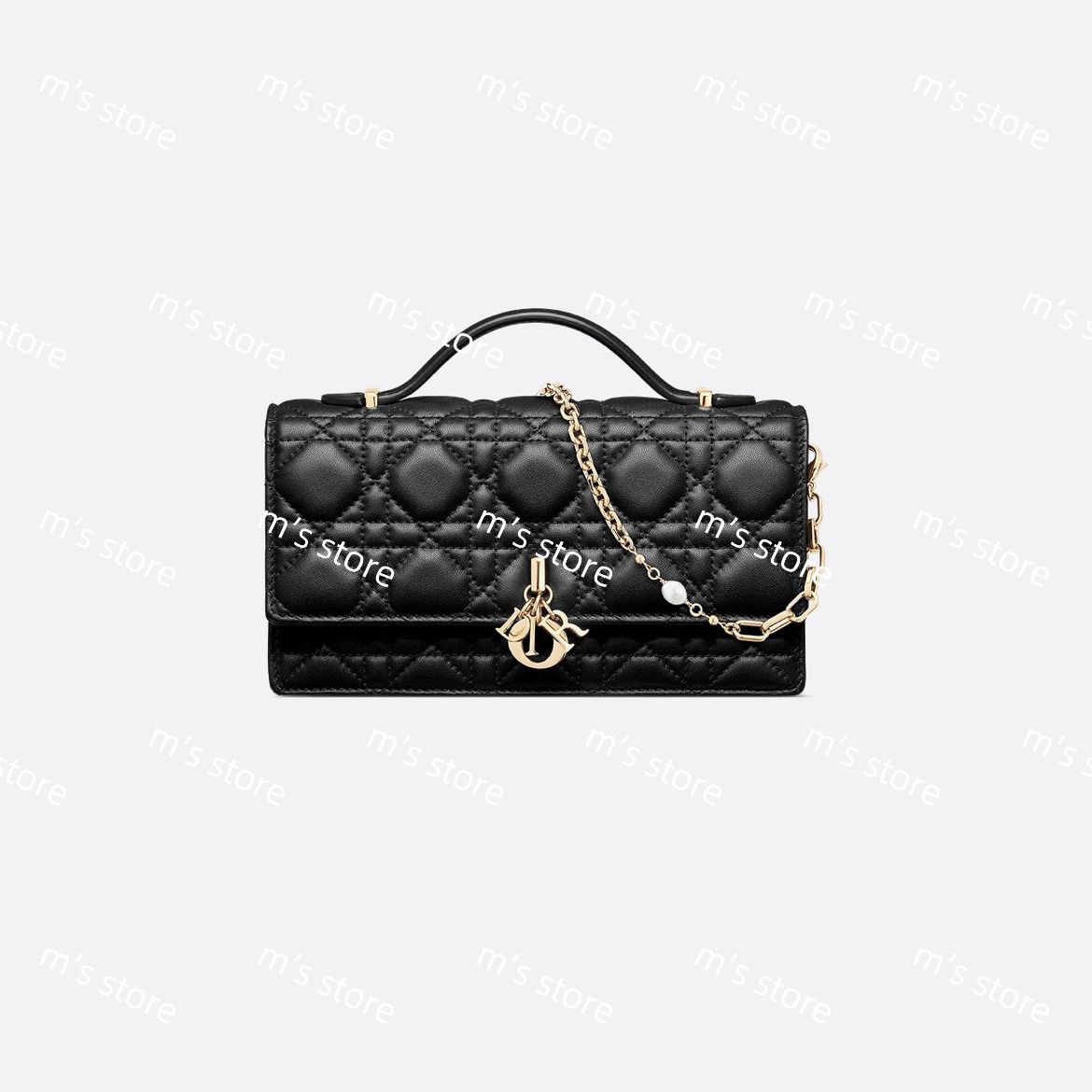 My Dior ディオール ラムスキン カナージュ 黒 キーケース 124139 My Dior ディオール ラムスキン カナージュ 黒 キーケース 124139
