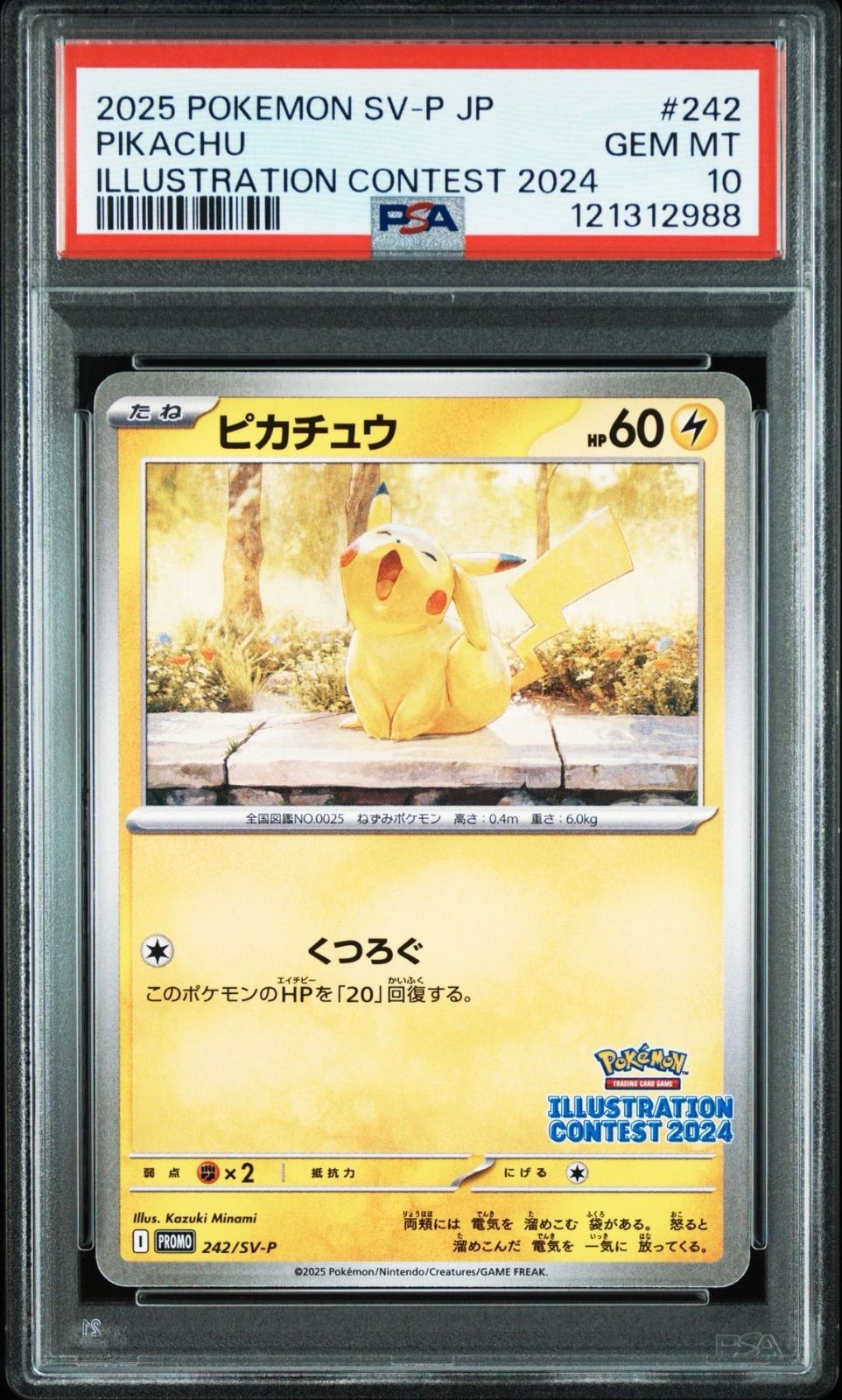 PSA10】 2連番 ピカチュウ プロモ イラストレーションコンテスト