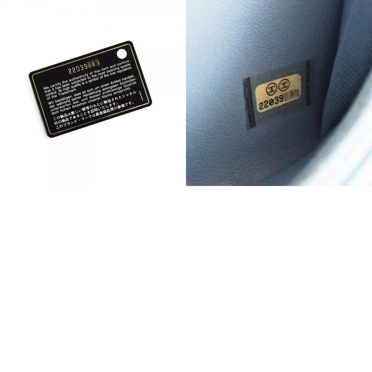 シャネル CHANEL 2.55 ミディアム ジップウォレット ラウンドファスナー 長財布 デニム ライトブルー アンティークゴールド金具  A69207 箱付（新品・未使用品） - メルカリ