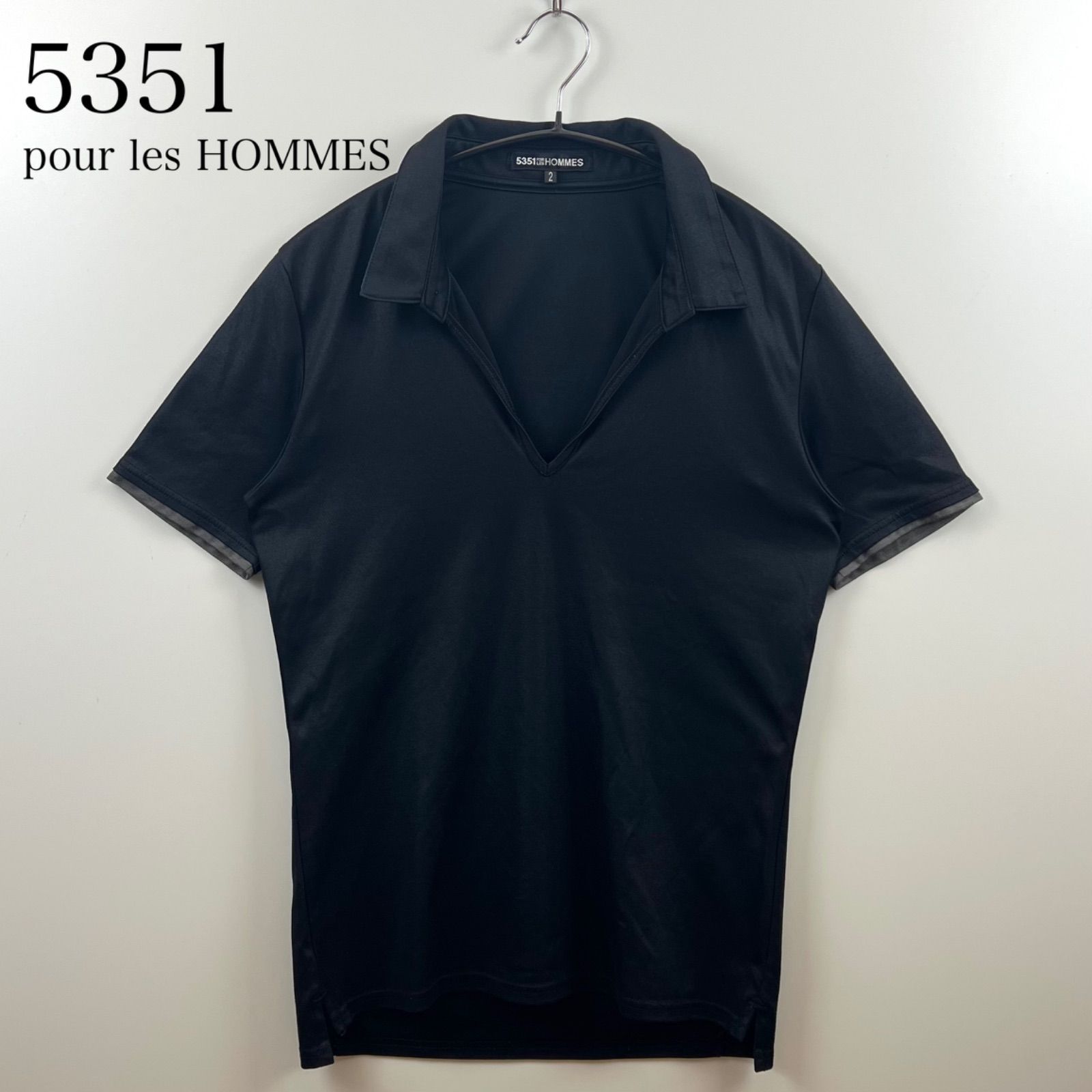 5351 pour les HOMMES 00s y2k poly polo shirt 2 プールオム