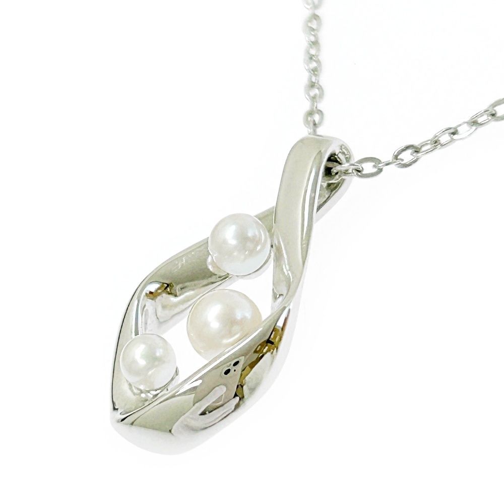 中古】【箱付き】 MIKIMOTO ミキモト シルバー パール