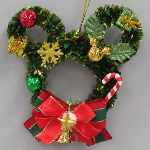 【値下げ】ディズニー　クリスマスBIGリース　ビンテージ　アンティークミッキー 中古】雑貨 ミッキーマウス(マーク) リース(小) 「ディズニー