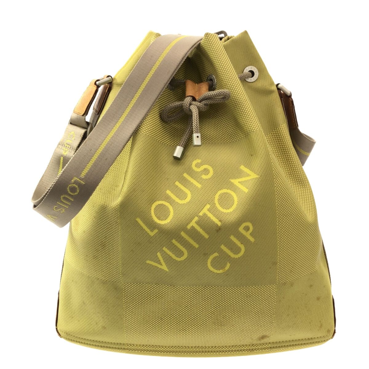 LOUIS VUITTON(ルイヴィトン) ショルダーバッグ ルイヴィトンカップ ボランティア M80635 ライトグリーン ダミエ・ジェアンキャンバス