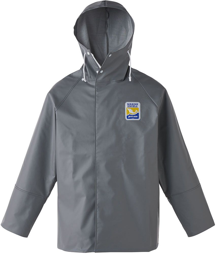 ロゴス LOGOS アウトドア マリンエクセル パーカー グレー L ジャケット レイン 防水 撥水 水産業 遠洋 中近海作業 湾岸作業 養殖業