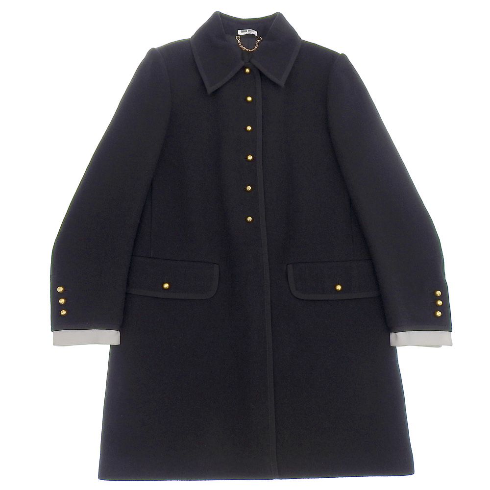 美品！！MIU MIUコート 美品 miu miu ツイードロングコート 2025年最新