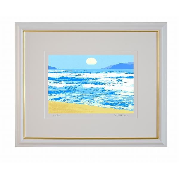 ☆ 吉岡浩太郎 ☆「 白馬の森 」シルクスクリーン四ツ　新品綺麗！ 馬 絵画 白馬 版画 シルクスクリーン 吉岡浩太郎 「白馬の森