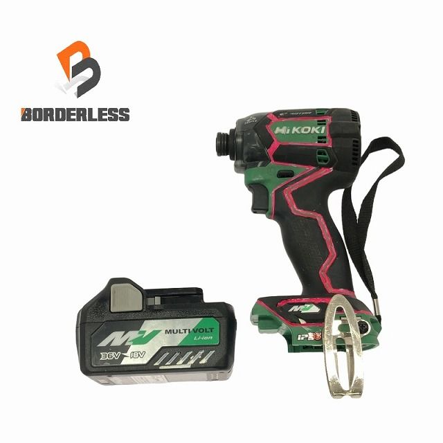 HIKOKI ハイコーキ 36V コードレスインパクトドライバ WH36DC マルチボルトバッテリー BSL36A18 付き 電動工具 109257