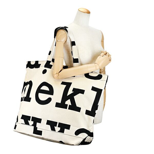 新品 マリメッコ Marimekko トートバッグ アーケラロゴ ラージトート