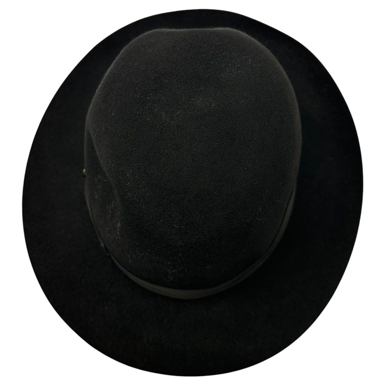 Borsalino ブラック ウールハット Borsalino(ボルサリーノ) Wool Medium Fold Over Hat 中折れ ハット
