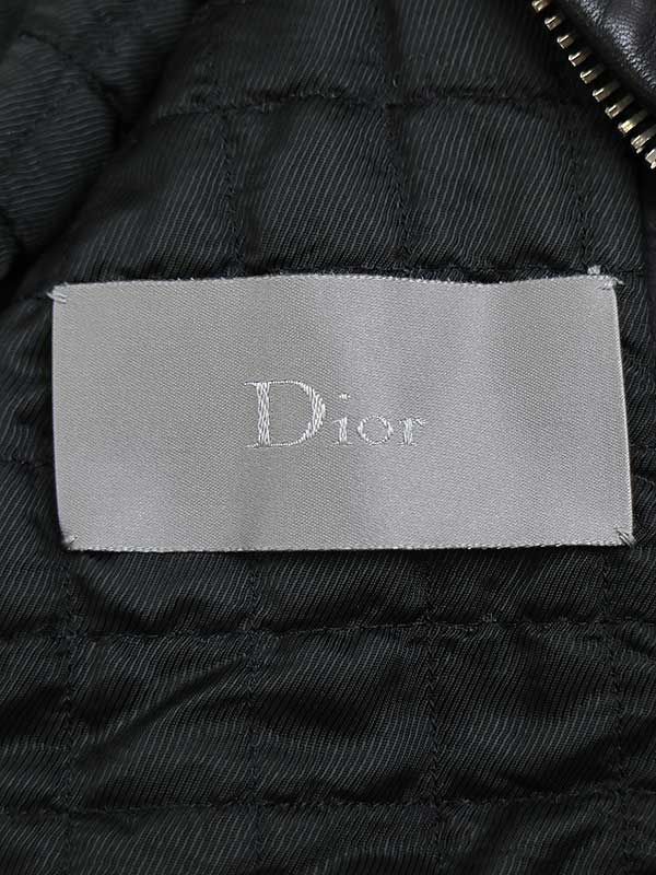 Dior HOMME ディオールオム 08AW ジップアップナポレオンレザー