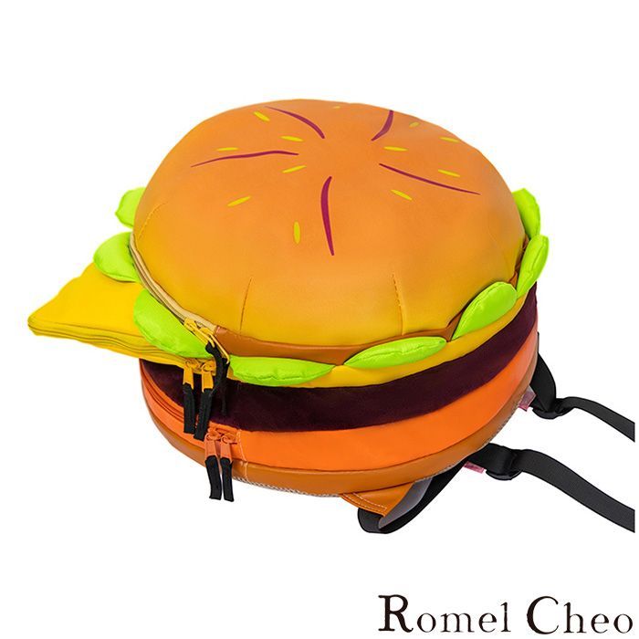 チーズバーガー バックパック ホルダー ジッパー リュック リュックサック チーズバーガー バックパック ホルダー ジッパー リュック