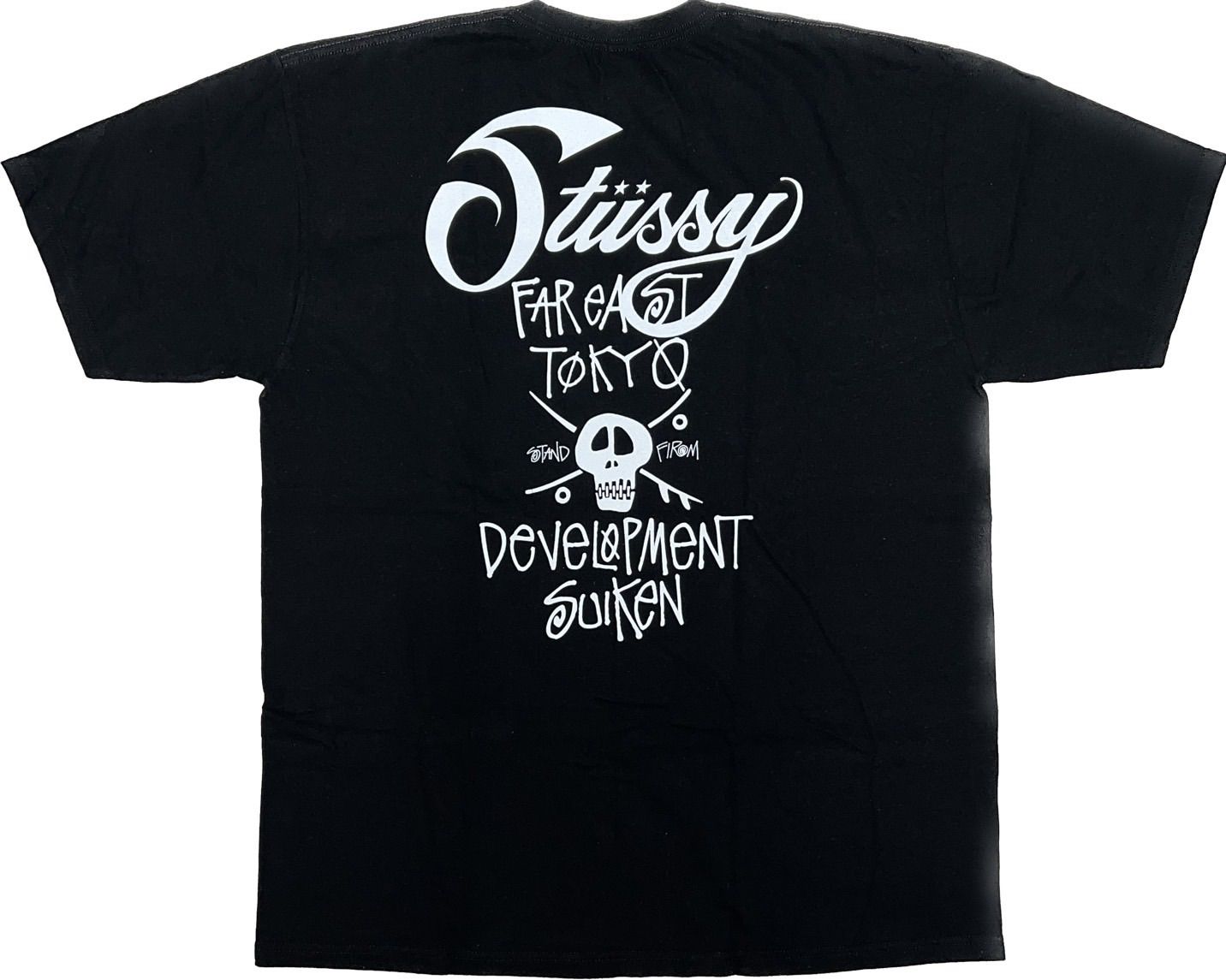 Lazy Tee in faded black – Stüssy Japan