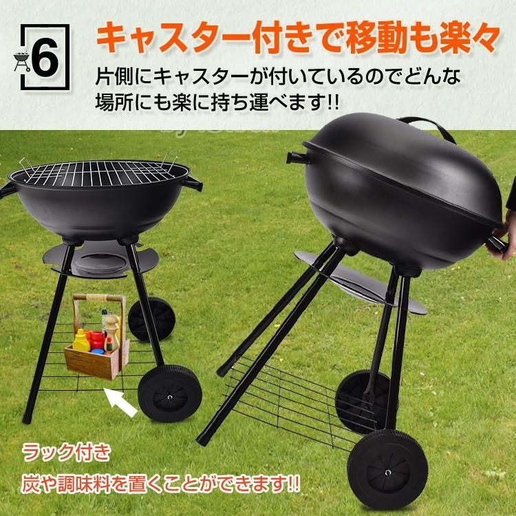 ASMOKE AS300 ポータブル スモーク BBQ グリル 4-6人用 - アウトドア